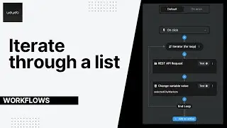 Loop through a list with the iterator action in a workflow