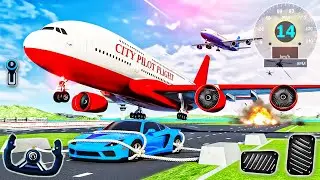 Путешествие на самолете City Pilot | Симулятор аварийной посадки Boeing 777 3D - Игра для Android