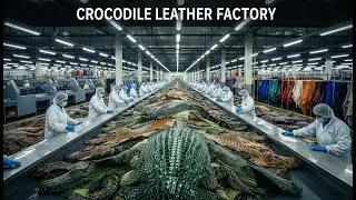 Inside the World&rsquo;s Biggest Crocodile Leather Factory 🐊 | Full Industrial Process Revealed