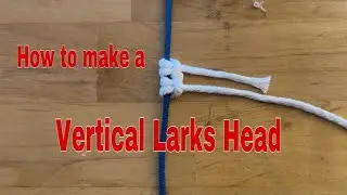 How to make a Vertical Larks Head Knot for Macrame Projects