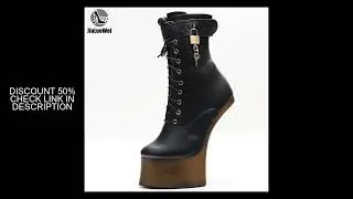 JIALUOWEI 7inch High Heel New Fancy Ponyplay bootfetish Ankle Platform Boots In Stock Fast Shipping
