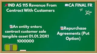 IND AS 115: An entity enters contract customer sale tangible asset 01.01.20X1 1000000