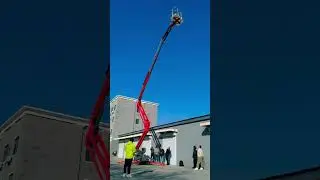 Goman 21m spider lift served at Harbin Railway Administration. #spiderlift #treecare#shorts