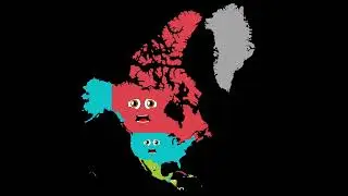 Сравнение размеров стран Северной Америки @KLTRROfficial