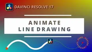 Анимация линейного рисунка с ведущим изображением в Davinci Resolve 17