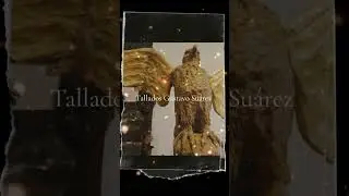 &Aacute;guila tallada en madera de 60 cm #art #naturaleza #aguila #animalesguia #totem #viral