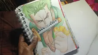 Draw with me Zoro Drawing easy 🔥