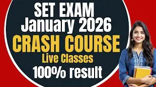 SET EXAM |  January 2026 | Crash course | 100% Result