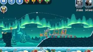 Angry Birds Friends - Level 1 - Week 85 High Score 151K - No Power Up - Holiday Christmas Tournament