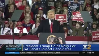 President Trump Holds Rally In Georgia