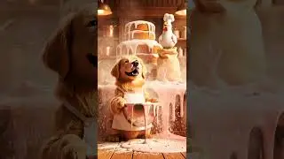 Dog holding Cook food Ep004 #shorts #animals #cooking #funny