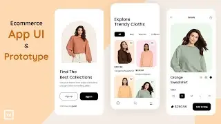 Full App UI Design And Prototype | Full Course | UI design Animation #uiux #uiux_design