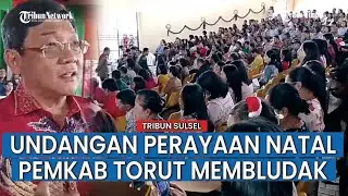 Tamu Perayaan Natal Pemkab Toraja Utara Meluber Hingga ke Alun-alun Rantepao