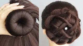 Easy And Fancy Bun Hairstyle For Wedding And Party | New Hairstyle For Women For Function