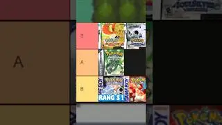 Ma Tierlist des jeux Pok&eacute;mon #tierlist #Pokemon #hashtag