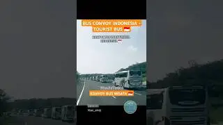 BUS CONVOY INDONESIA - TOURIST BUS 🇮🇩 #shorts#fyp#busmania#convoy#busconvoy#jetbus#busindonesia#bus