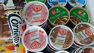 Drama beli es krim Walls rasa strawberry dan Cornetto black and white di Indomaret ⁉️l buy ice cream