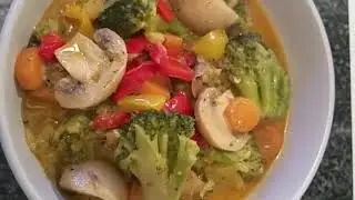 MUSHROOM BROCCOLI COCONUT MILK SOUP