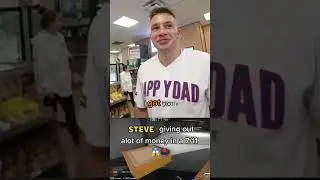 STEVE giving out lots of money🤑 - #stevewilldoit  #money #giving