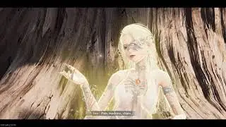 Infinity Nikki 1.1 Ena the Curator gives you the Silvergale's Aria (original cutscene before 1.5)
