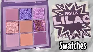 HUDA BEAUTY PASTELS LILAC EYESHADOW PALETTE Swatches