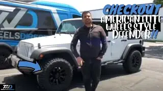 American Elite Wheels Style Defender for your Jeep Wrangler JK!