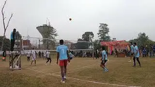 Sunwal 1 Pragati toll Vs sunwal 3 B team. Volleyball match.