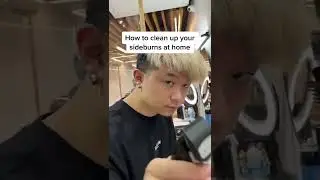 How to clean up your sideburns at home #shorts