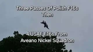 ВАУ! Польские и американские истребители Aviano F16 в петле Маха, фантастические манёвры!