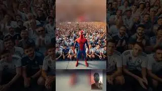 Spiderman and fans real Madrid #short #spiderman #realmadrid #realmadridfans
