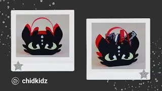Night Fury Toothless Dragon Multipurpose Bag Cardboard [ 3 Minute Craft ]