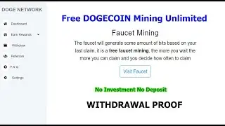 Earn Free Dogecoin Mining ( No Investments No Deposit here) Withdrawal Proof 2023