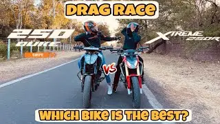 hero xtreme 250 R va Ktm Duke 250 |Drag race | who is Best Bike 250 segment? ￼