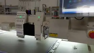 Richpeace Automatic Perforation & Embroidery & Sewing Machine （Six Punching Knife）testing video
