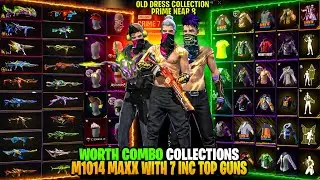 FF SUNDAY SPECIAL OLD COLLECTIONS🥵||GOLDEN SHADE COMBO DRESS ID SELL💥||7 TOP  INC GUNS OP ID TAMIL✅