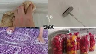 VLOG|| Köy Evi Temizliği🧹🧽| Badana Yaptık💯| Erik Kurduk😋| Yer Yatağı Yıkadık 🧼