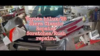 Repaint scratches and rush repair