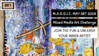 STAR SIGN - ART JOURNAL CHALLENGE DAY 1, M.A.G.G.I.E. MAY 2024