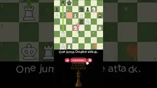 Knight Fork 🦓♟️☠️🔥 | Chess Winner #chess #shorts #checkmate #brilliant