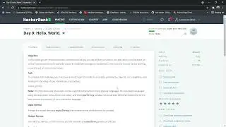 Day 0: Hello, World | 30 Days of Code | HackerRank