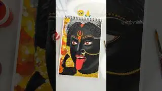 Maa Kali Special Drawing😍🙏 #art #shortsviral #youtube #artist #maakali #kali #maa #short #shorts