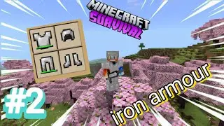 I am build iron armour Minecraft series episode 2 crafting and building gaming video 