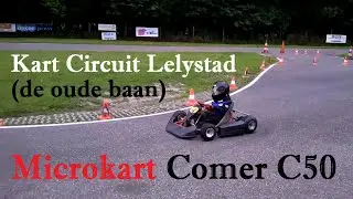 Rozemarijn karting at Kart Centrum Lelystad in Kombikart microkart with Comer C50 engine 06-07-2011