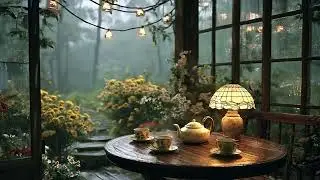Tea Steam & Bamboo Rain Soundscape | Healing Audio for Sleep, Stress Relief & Inner Peace