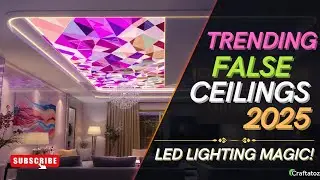 Colorful False Ceiling Designs with LED Lighting 2025 | Craftatoz