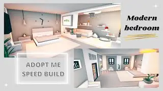 * ADOPT ME MODERN BEDROOM SPEED BUILD! | Crooked house build! ( part 4) *