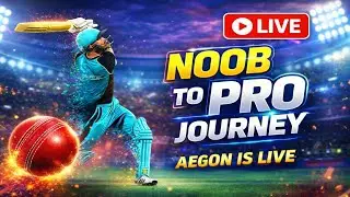 REAL CRICKET 🏏 NOOB TO PRO JOURNEY LIVE 🔥 | AegonFTW LIVE