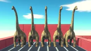 Impossible Maze - 5x Brachiosaurus ARBS | Animal Revolt Battle Simulator