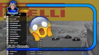 Biggest Online F1 Racing League Crash With Slow Motion Replay.