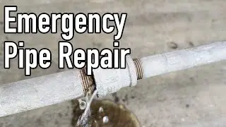 How to Fix a Leaking Water Pipe with Epoxy Putty - Emergency Plumbing Repair (Easy DIY Solution)